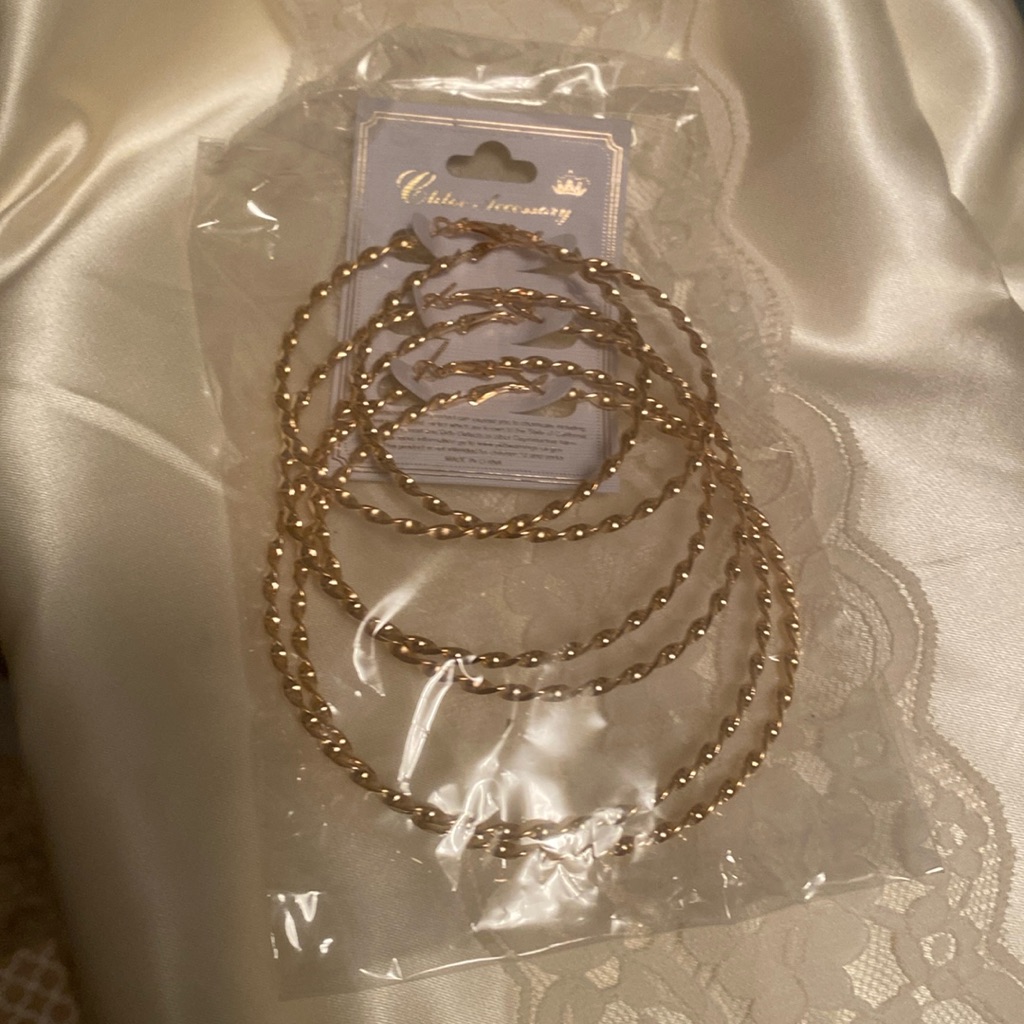 Gold Tone Hoops